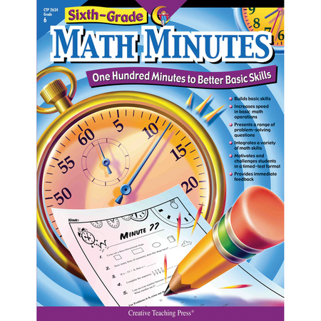 CREATIVE TEACHING PRESS Creative Teaching Press Math Minutes Book, Grade 6 2634